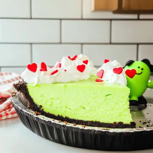 No Bake Grinch Pie