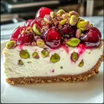 Cherry Pistachio Cheesecake