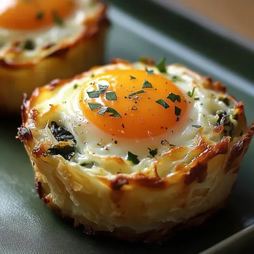 Baked Eggs Napoleon