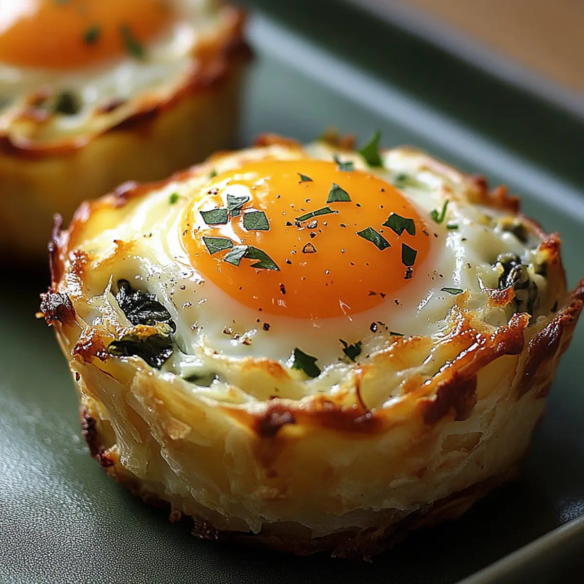 Baked Eggs Napoleon