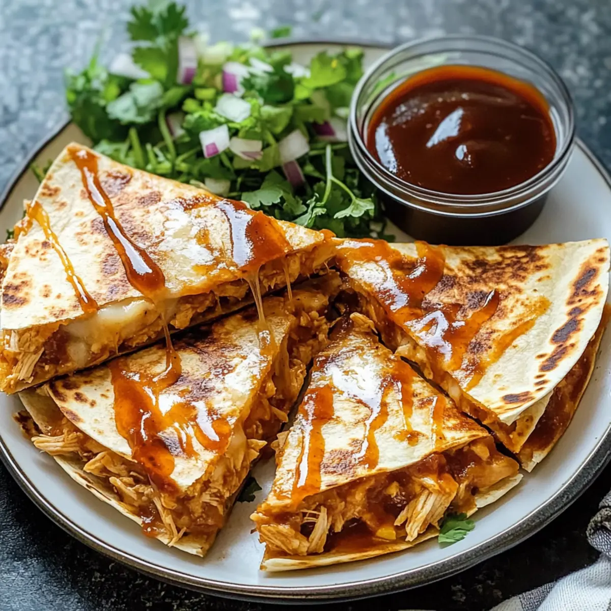 BBQ Chicken Quesadillas