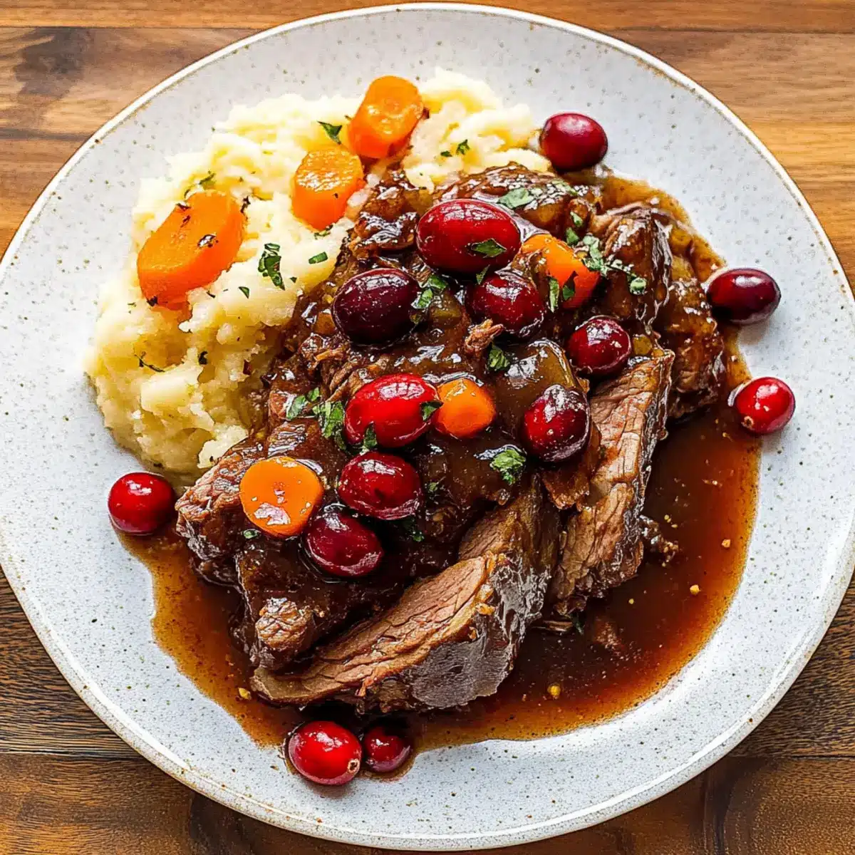Cranberry Balsamic Roast Beef