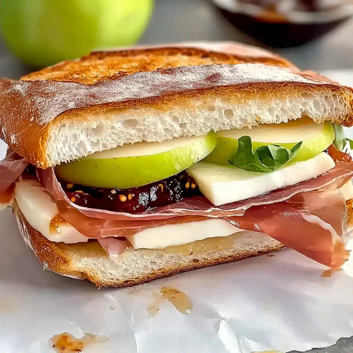 Prosciutto Fig Jam Sandwich