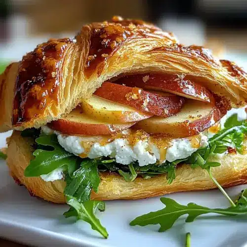 Apple & Goat Cheese Croissant Sandwich