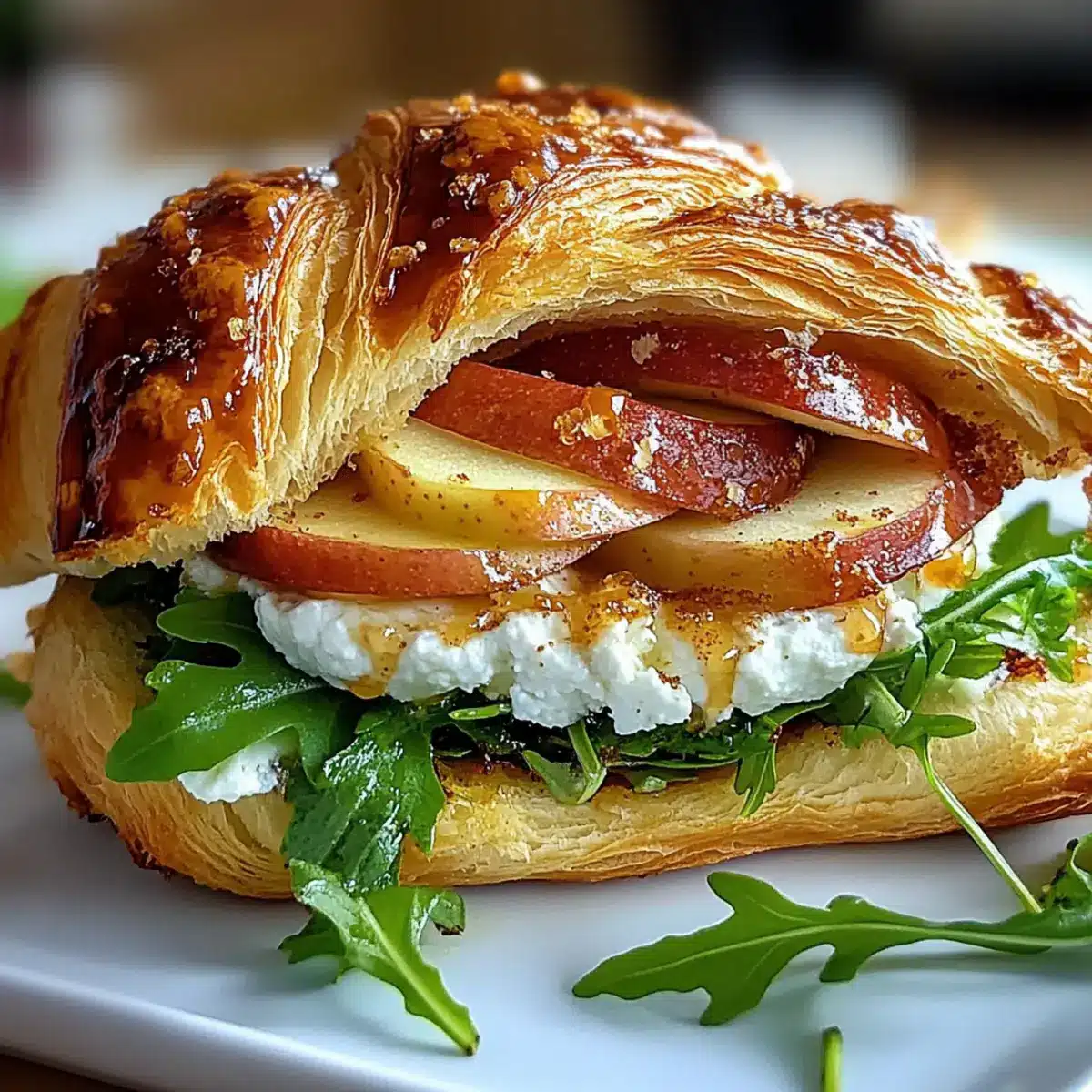 Apple & Goat Cheese Croissant Sandwich