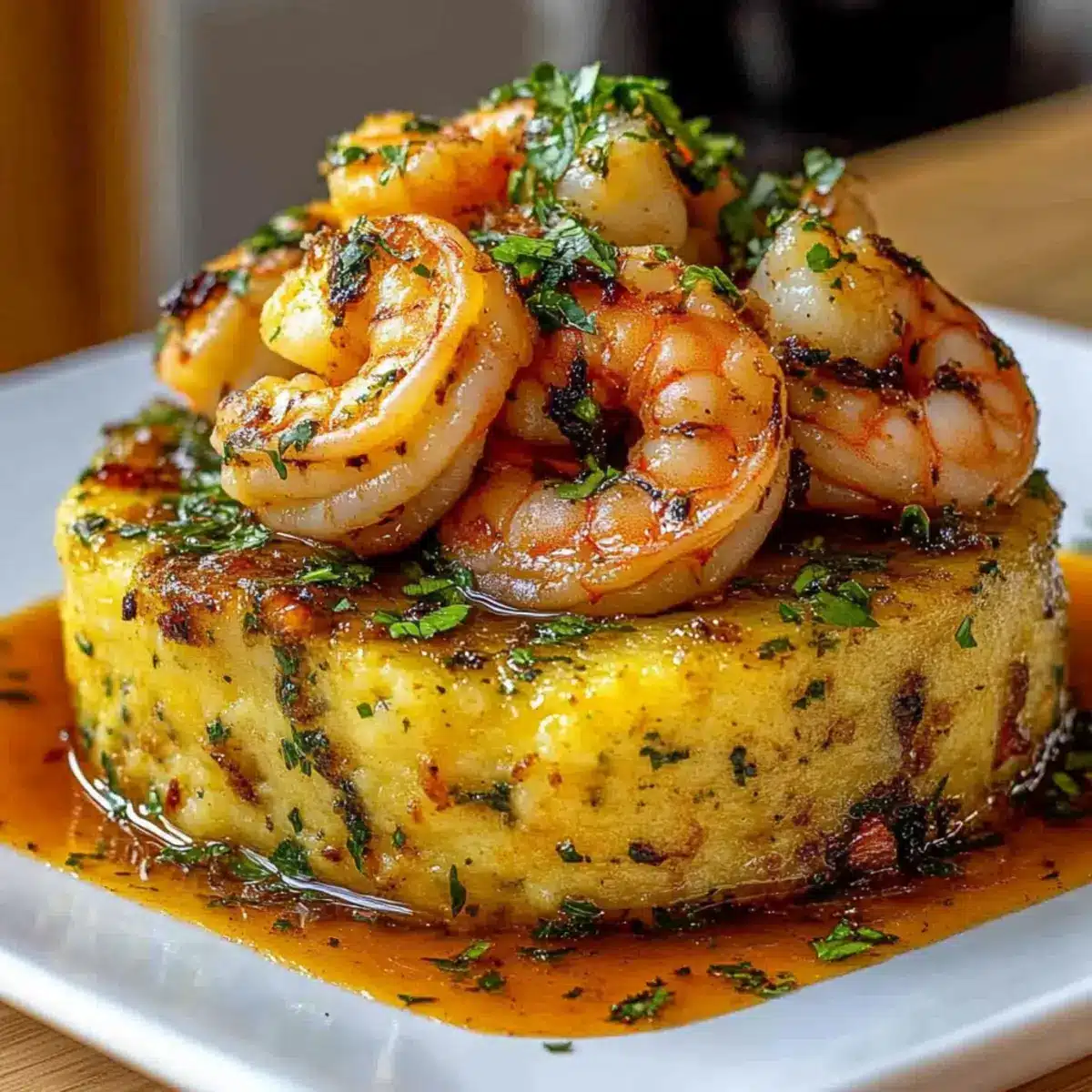 Garlic Shrimp Mofongo