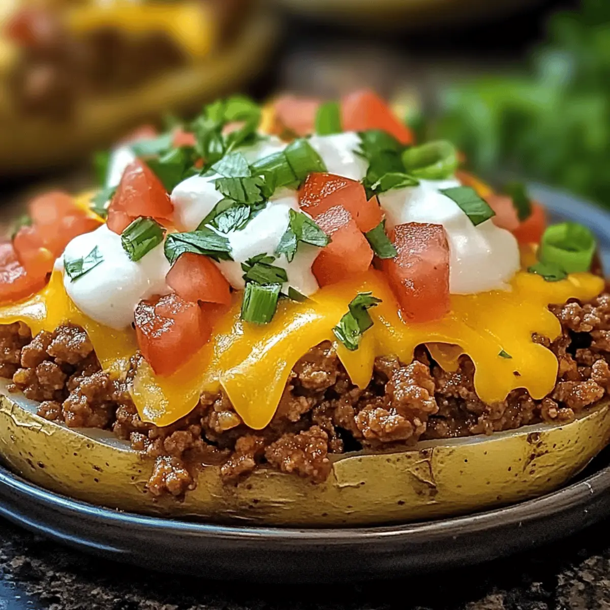 Cheesy Taco Potatoes