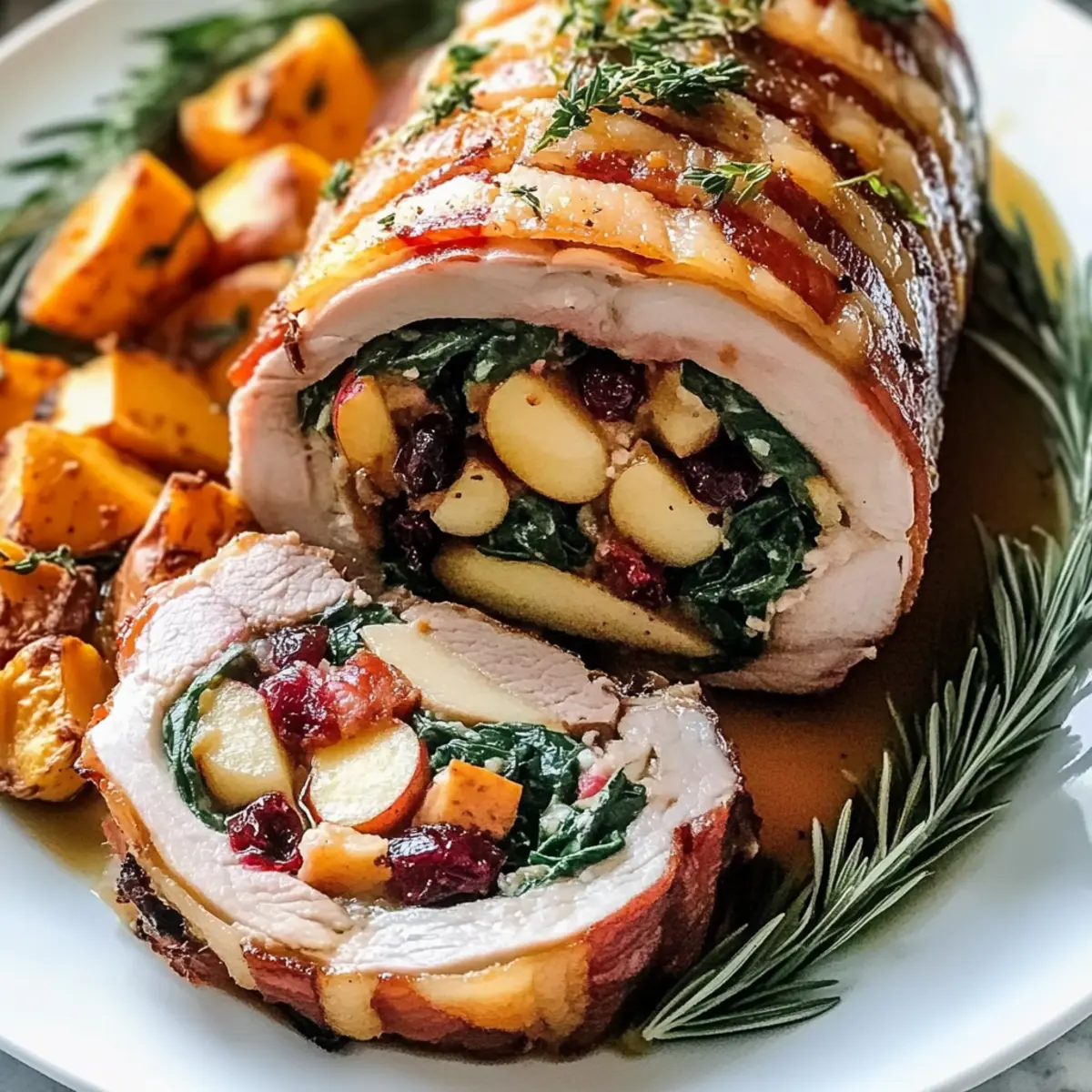 Christmas Stuffed Pork Roast