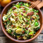 Brussels sprout, kale, apple salad