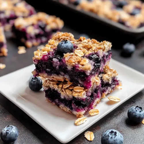 Blueberry Oatmeal Breakfast Bars