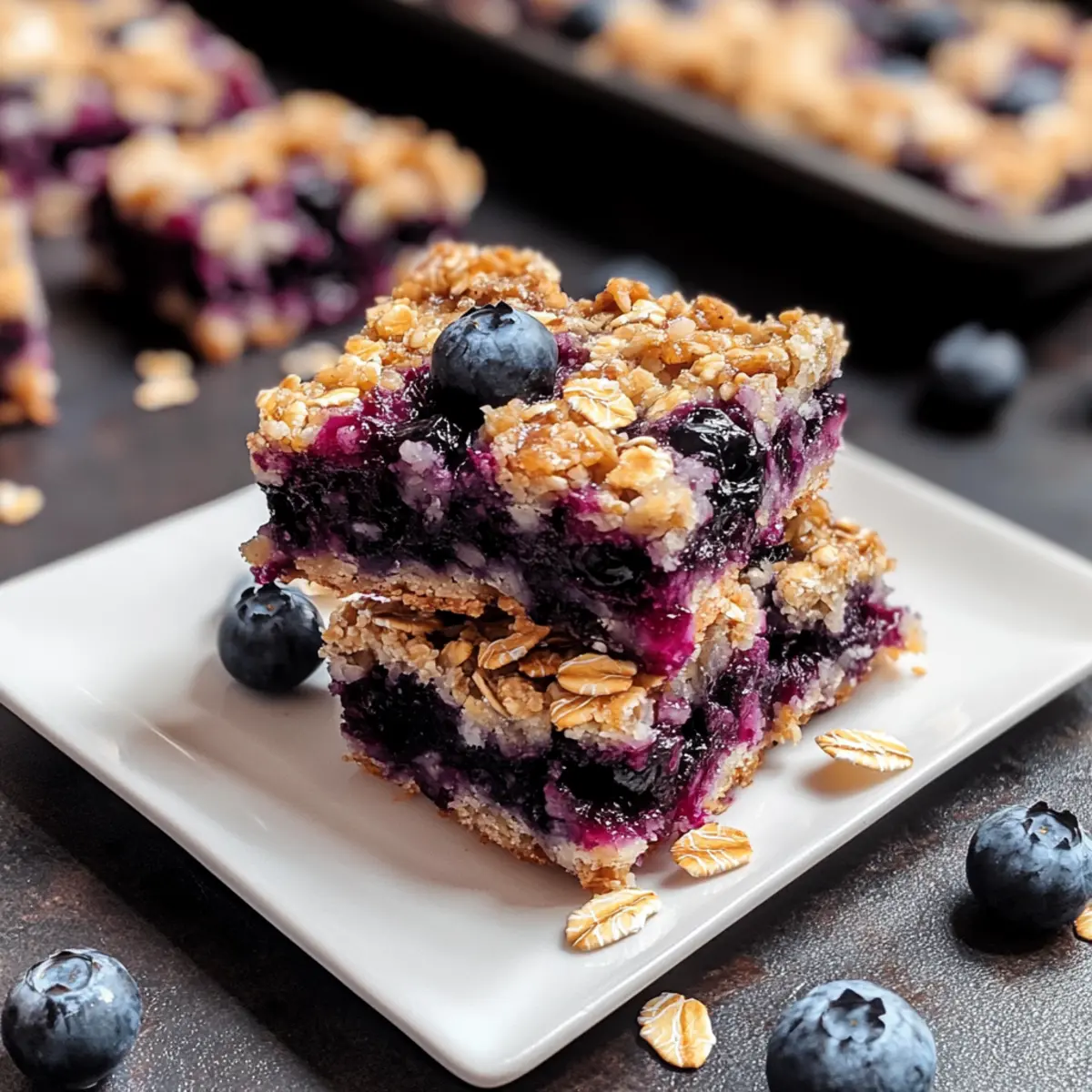 Blueberry Oatmeal Breakfast Bars