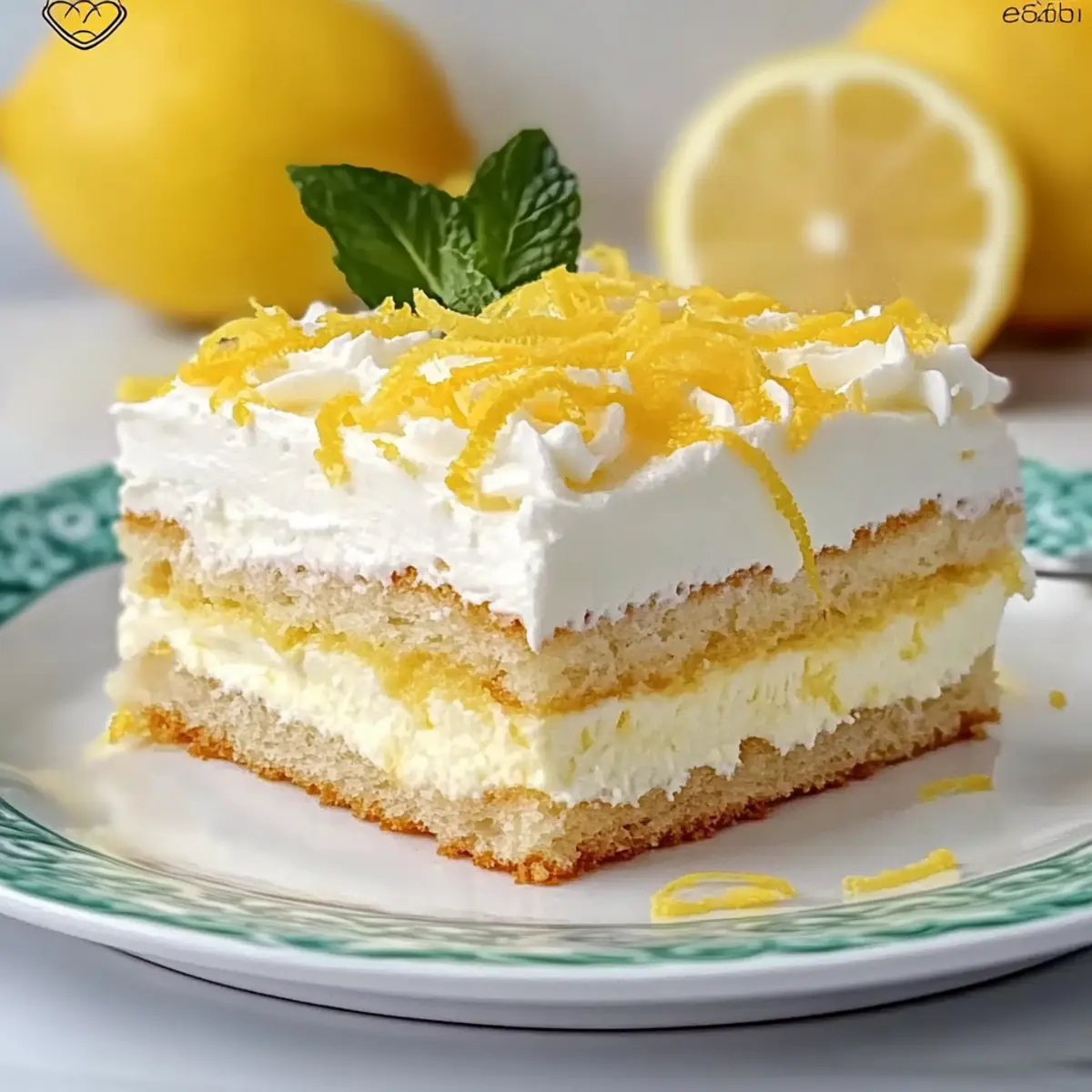 Lemon Limoncello Italian Tiramisu