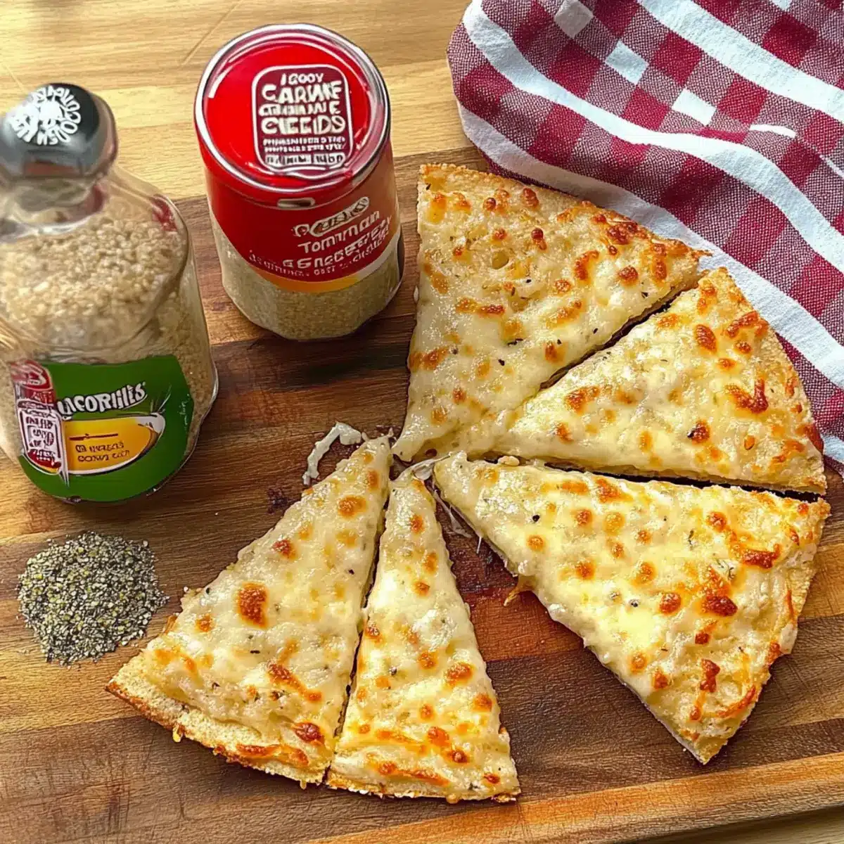 Cheesy Tortilla Garlic Bread