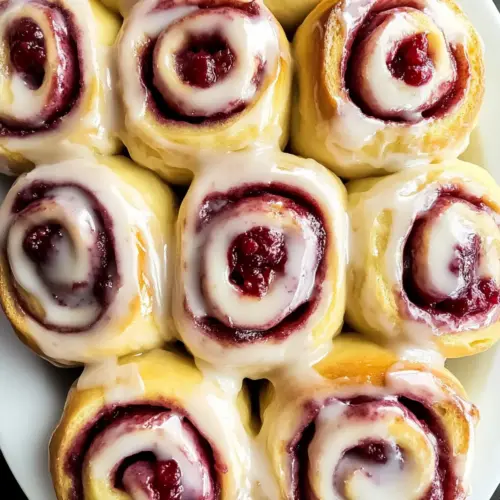 Raspberry Cinnamon Rolls