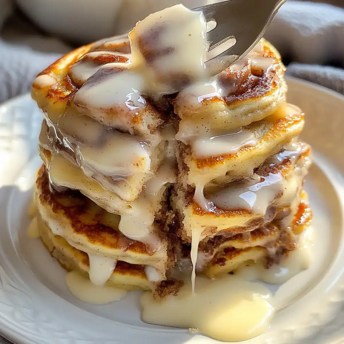 Cinnamon Roll Pancakes