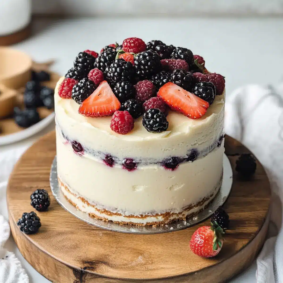 Lemon Berry Mascarpone Cake