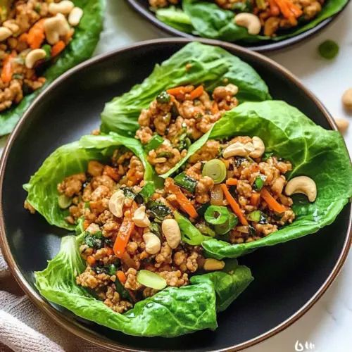 Thai Chicken Lettuce Wraps