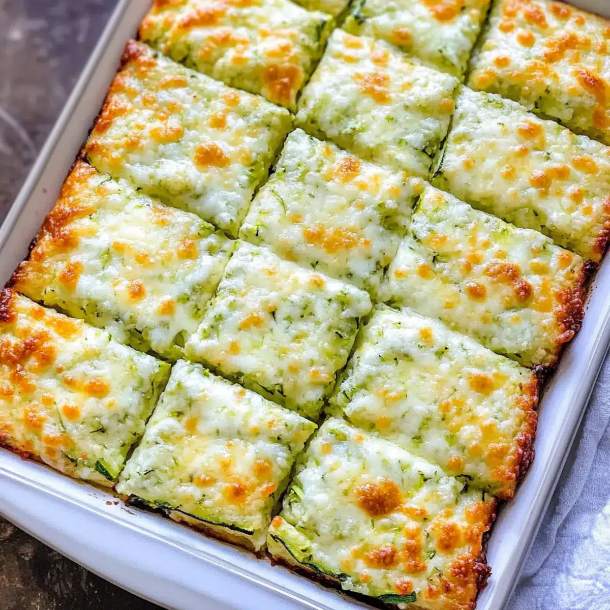 Cheesy Zucchini Breadsticks