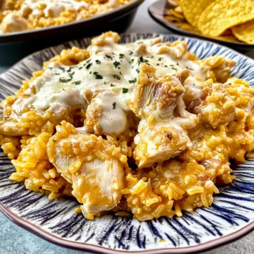 Mexican Chicken and Rice with Queso