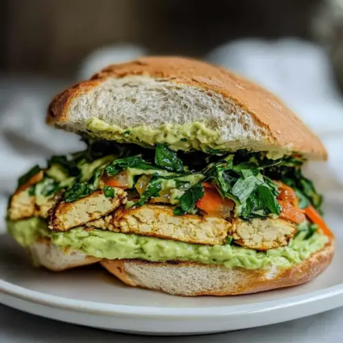 Smoky Shredded Tofu Breakfast Sandwich