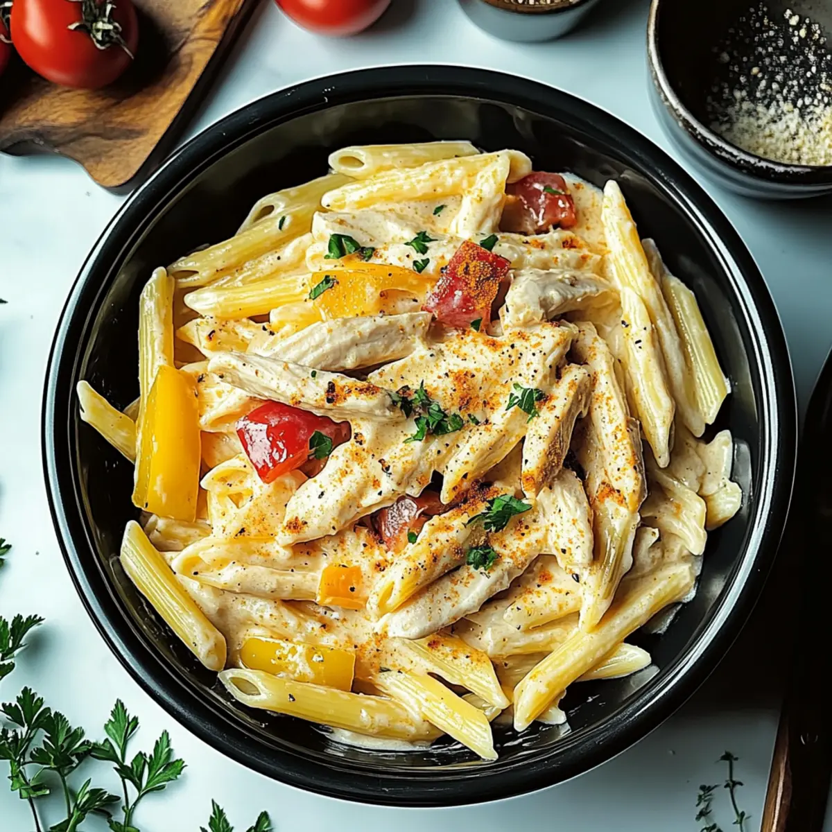 Crock Pot Creamy Cajun Chicken Pasta