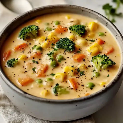Veggie Pot Pie Soup