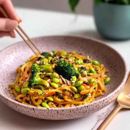 High-Protein Peanut Gochujang Noodles