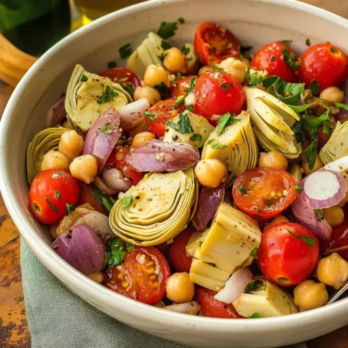 Tuscan Artichoke Tomato Salad