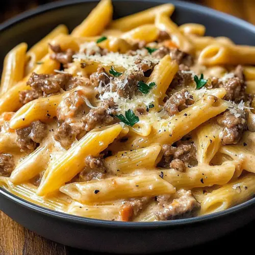 Irresistible Creamy Beef Pasta