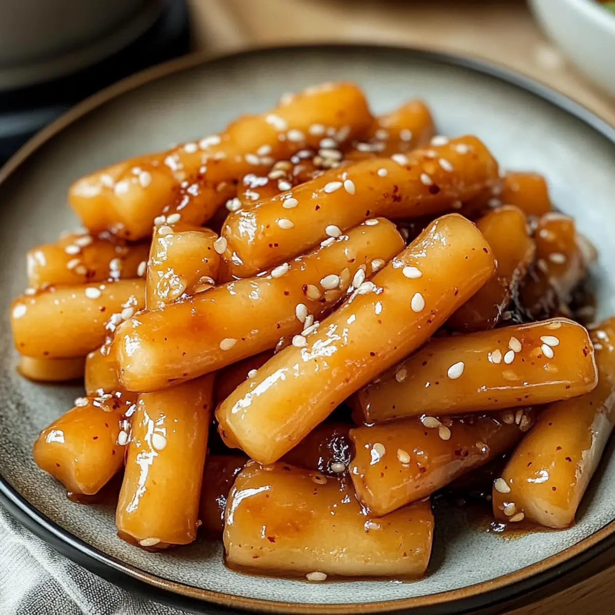 Sweet Soy Butter Korean Rice Cakes