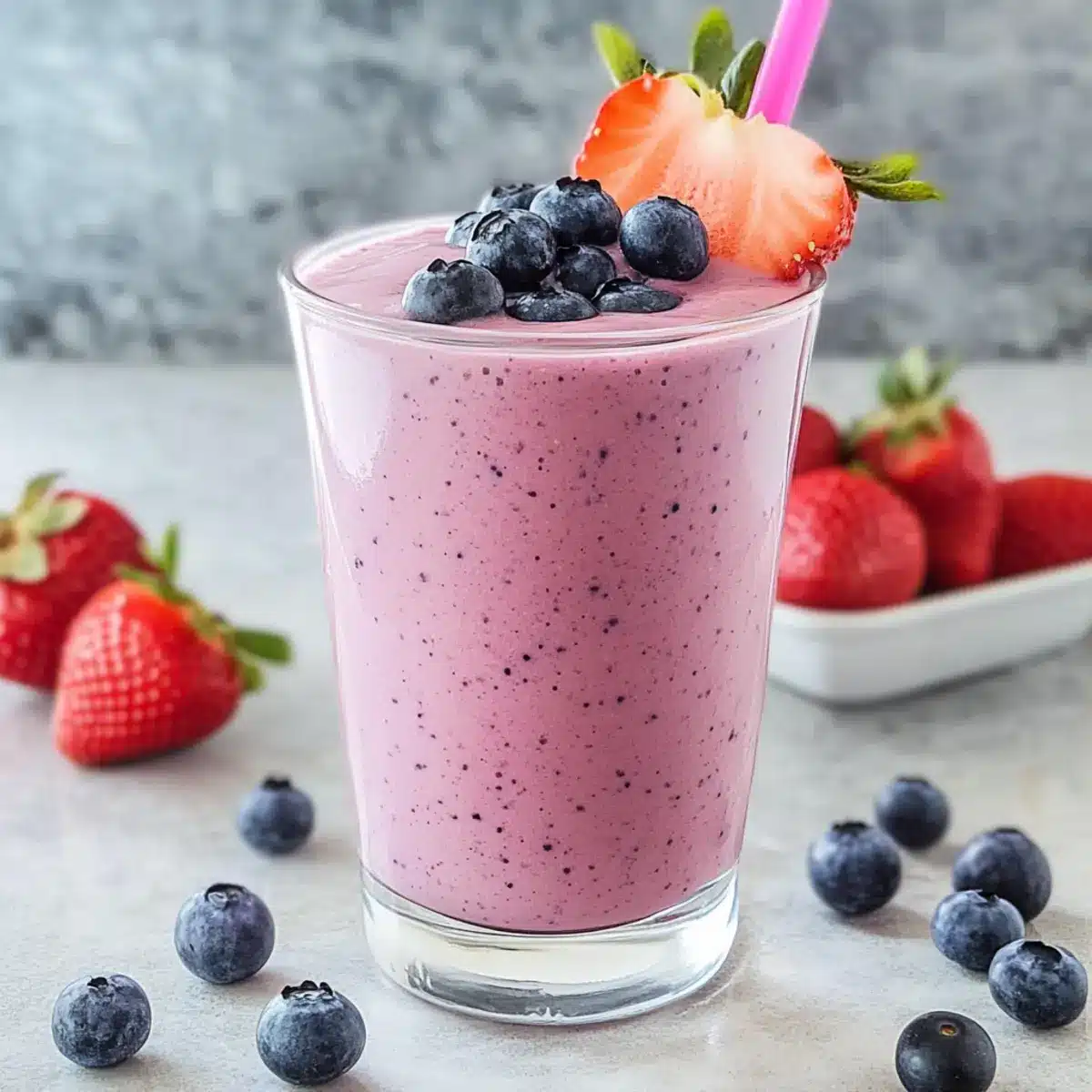 Easy Strawberry Blueberry Smoothie