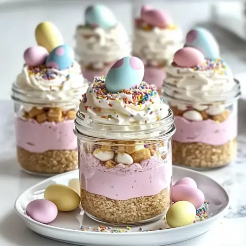 Easter Egg Cheesecake Jars