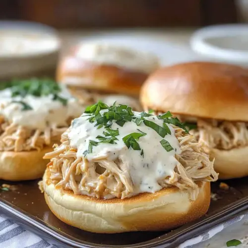 Chicken Alfredo Sloppy Joes – Creamy, Cheesy