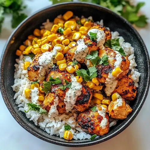 Street Corn Chicken Rice Bowl