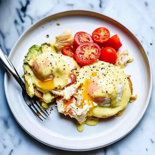 Crab and Avocado Eggs Benedict
