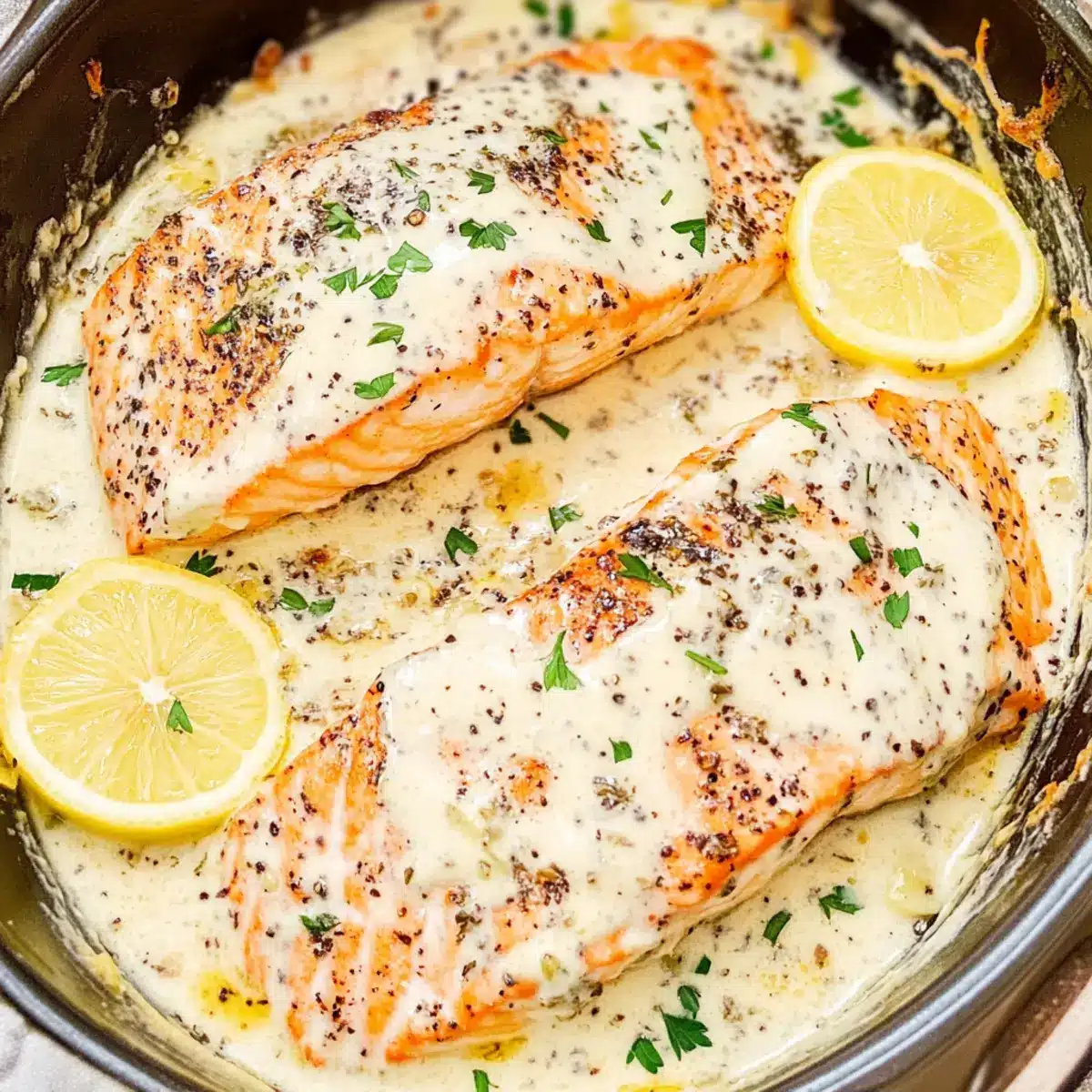 Baked Boursin Salmon