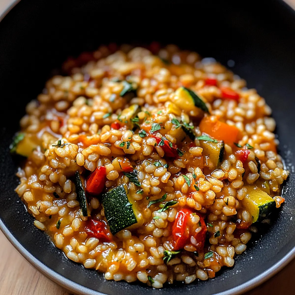 Pearl Barley Vegetable Risotto