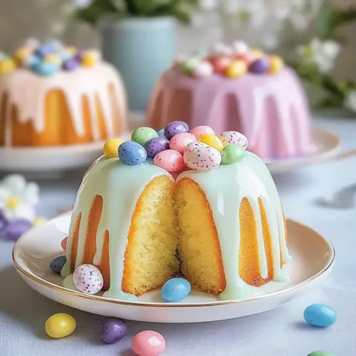 Mini Easter Bundt Cakes
